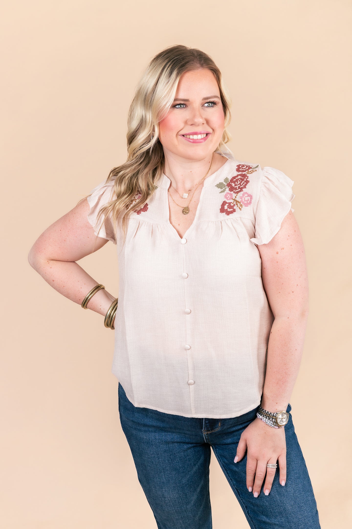 The Emmy Embroidery Top