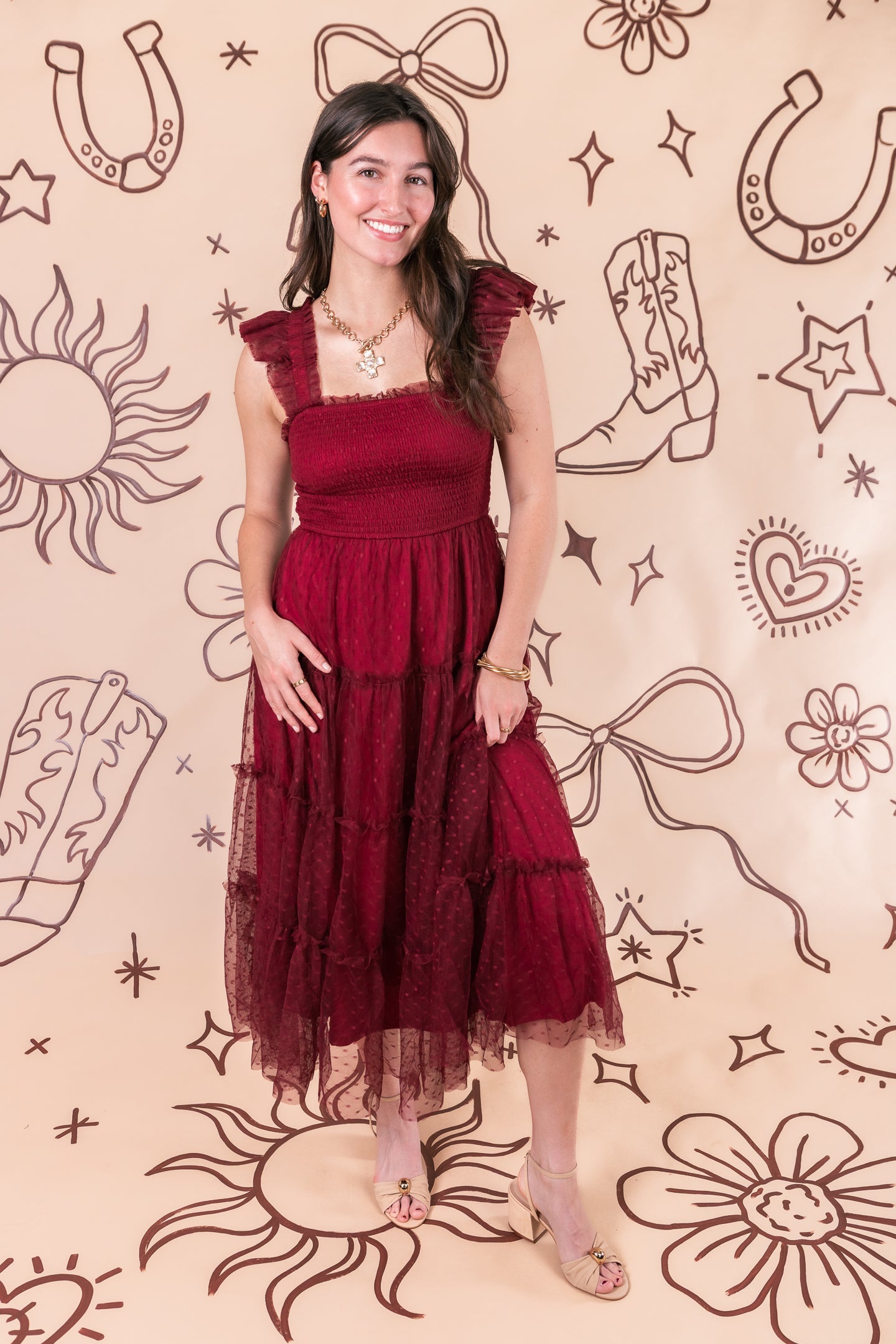 The Chiffon Charm Midi Dress