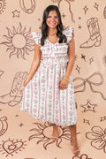 The Blush and Bloom Midi Dress
