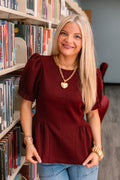 The Merlot Muse Blouse