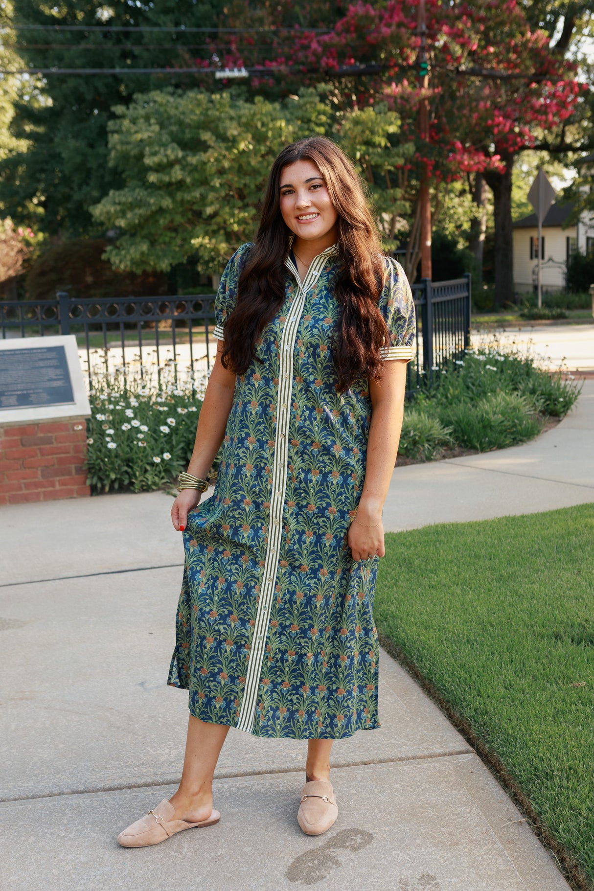 Marigold Garden Midi Dress
