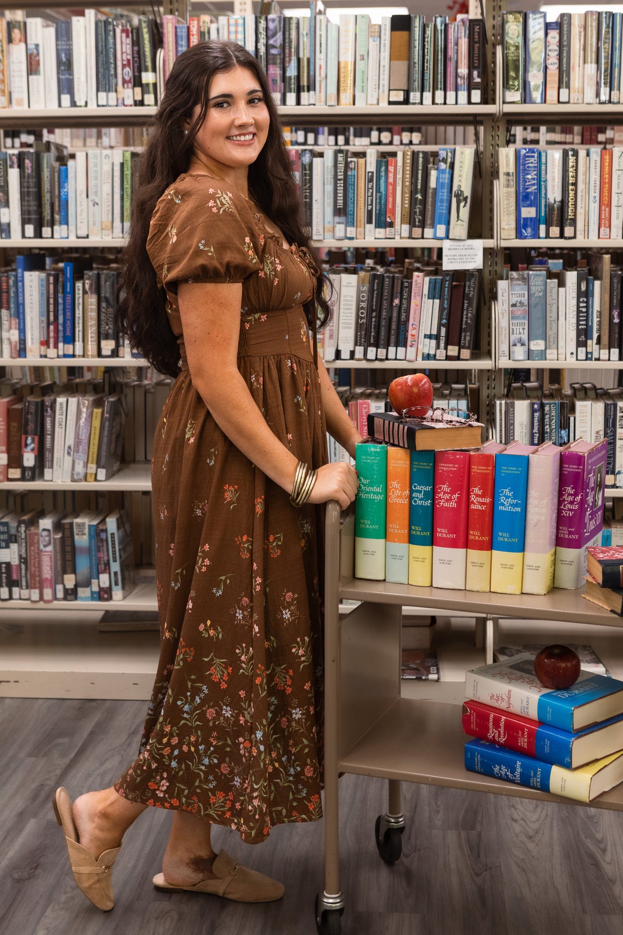 Maren Floral Midi Dress