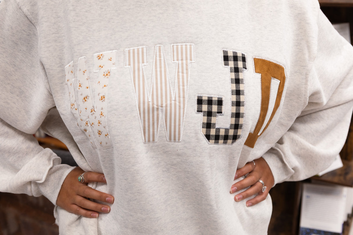 Walk By Faith WWJD Mockneck