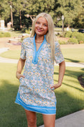Mary Square | Brenda Dress in Ashdown Abbey