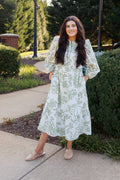 Mary Square | Riley Dress in Lacecap White