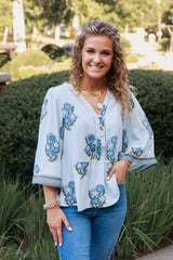 Mary Square | Monroe Fable Floral Top