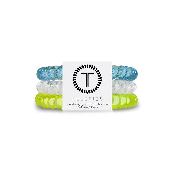 Teleties | Ocean Villa - Small Spiral Hair Ties