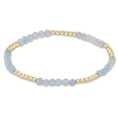 Enewton | Blissful Pattern 2.5mm Bead Bracelet - Aquamarine