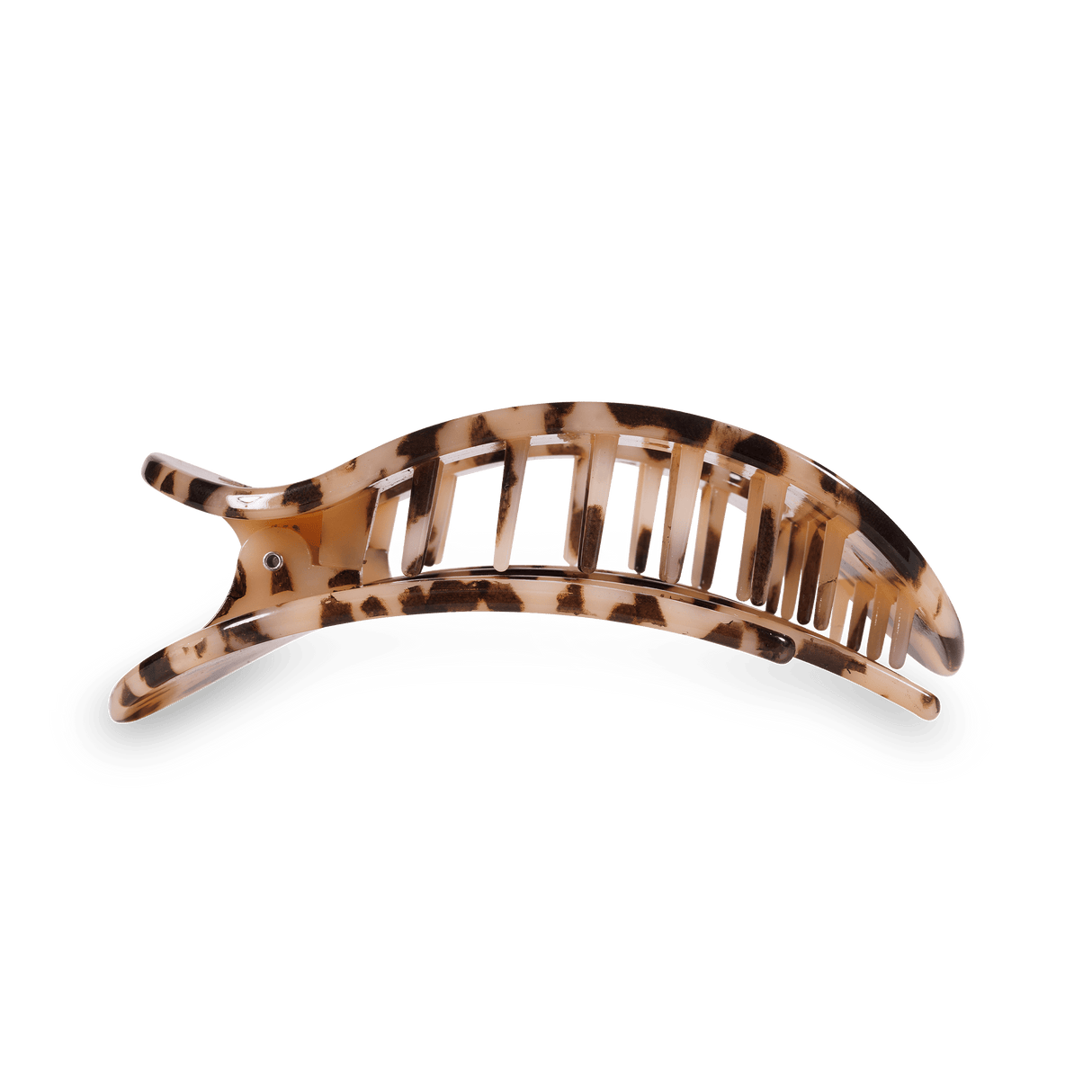 Teleties | Blonde Tortoise Large Flat Round Clip