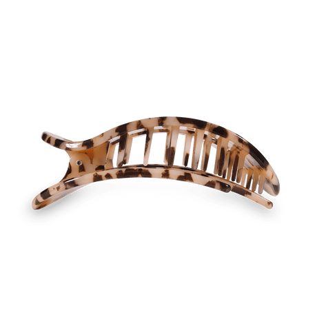 Teleties | Blonde Tortoise Large Flat Round Clip