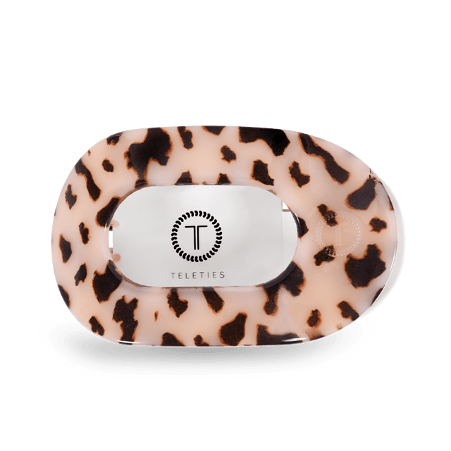Teleties | Blonde Tortoise Large Flat Round Clip