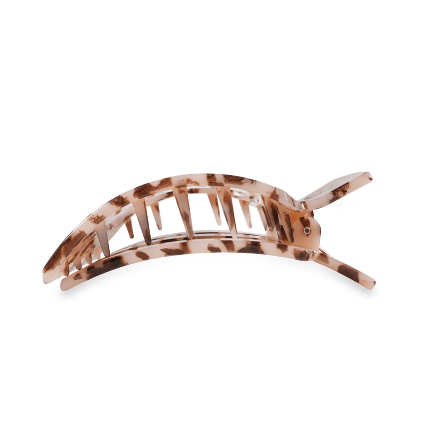 Teleties | Blonde Tortoise Large Flat Square Clip