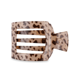 Teleties | Blonde Tortoise Large Flat Square Clip