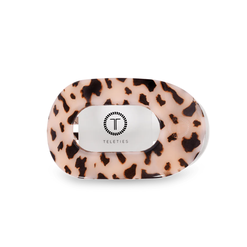 Teleties | Blonde Tortoise Medium Flat Round Clip