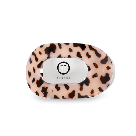 Teleties | Blonde Tortoise Medium Flat Round Clip
