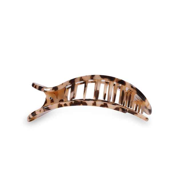 Teleties | Blonde Tortoise Medium Flat Round Clip