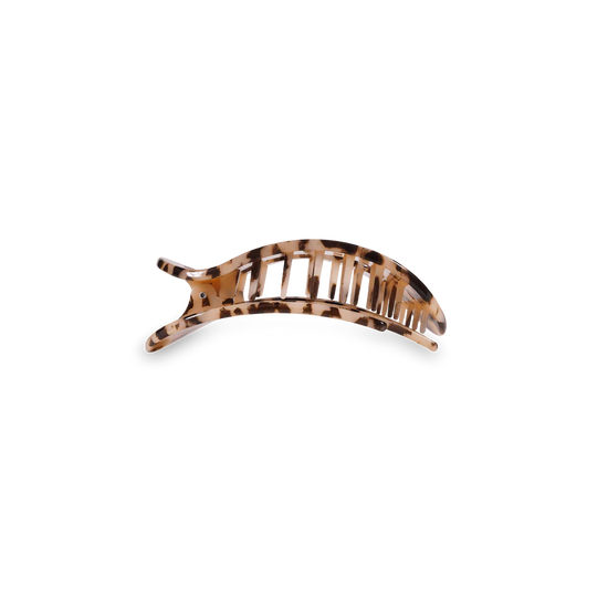 Teleties | Blonde Tortoise Small Flat Round Clip