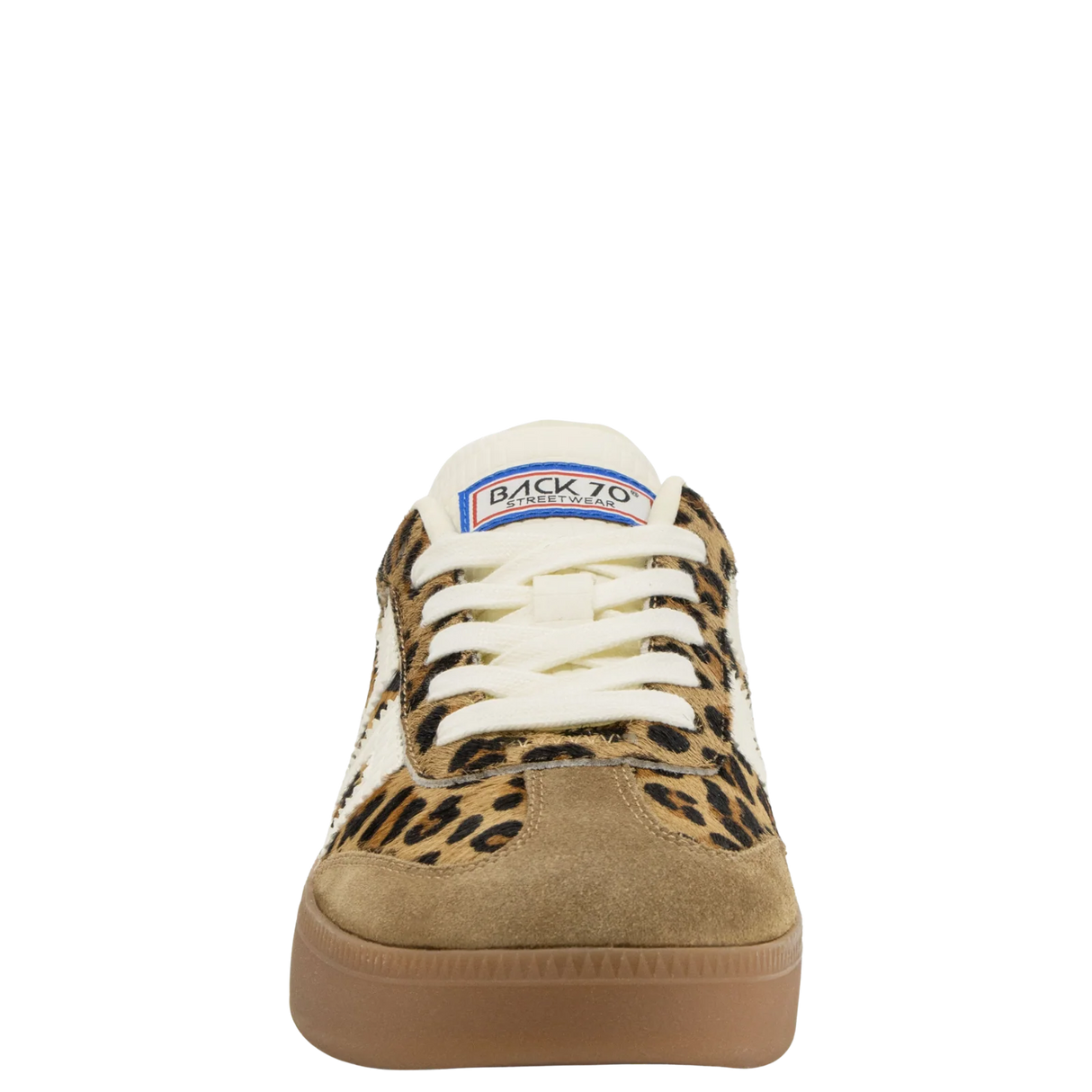 Back 70 | Boston P in Leopard Cuoio Milk Sneakers