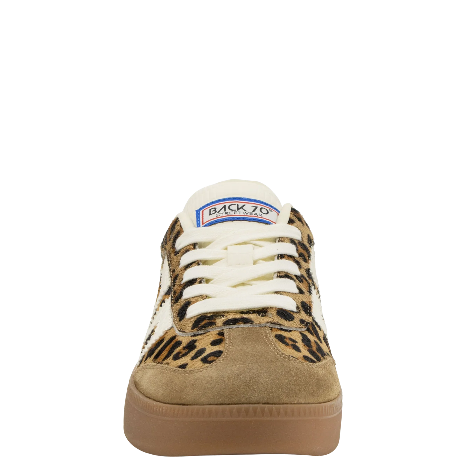 Back 70 | Boston P in Leopard Cuoio Milk Sneakers