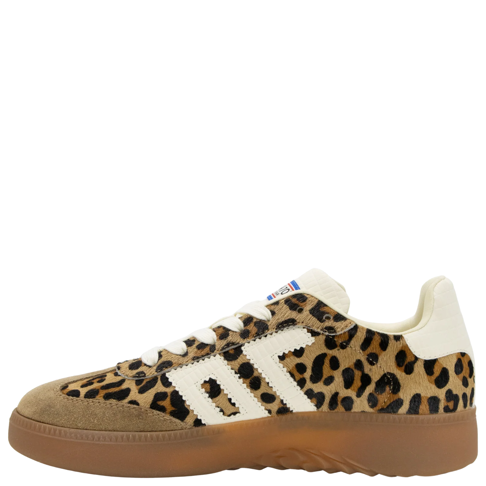 Back 70 | Boston P in Leopard Cuoio Milk Sneakers