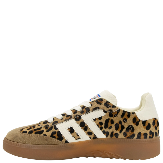 Back 70 | Boston P in Leopard Cuoio Milk Sneakers