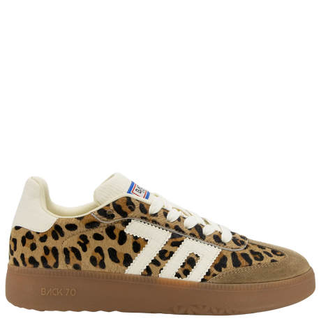 Back 70 | Boston P in Leopard Cuoio Milk Sneakers