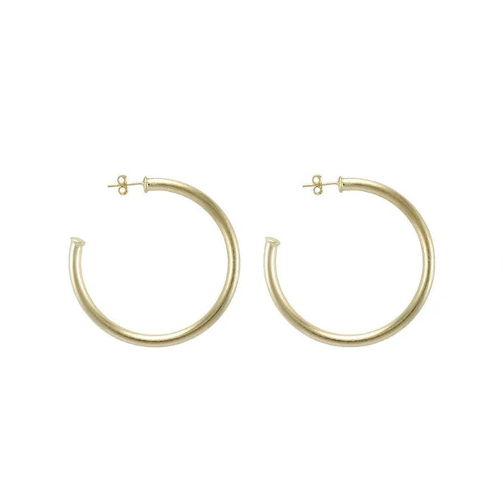 Sheila Fajl | Petite Everybody's Favorite Hoop - Brushed 18k Gold Plated