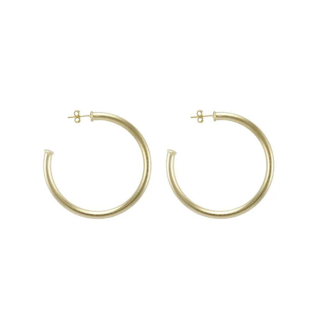 Sheila Fajl | Petite Everybody's Favorite Hoop - Brushed 18k Gold Plated