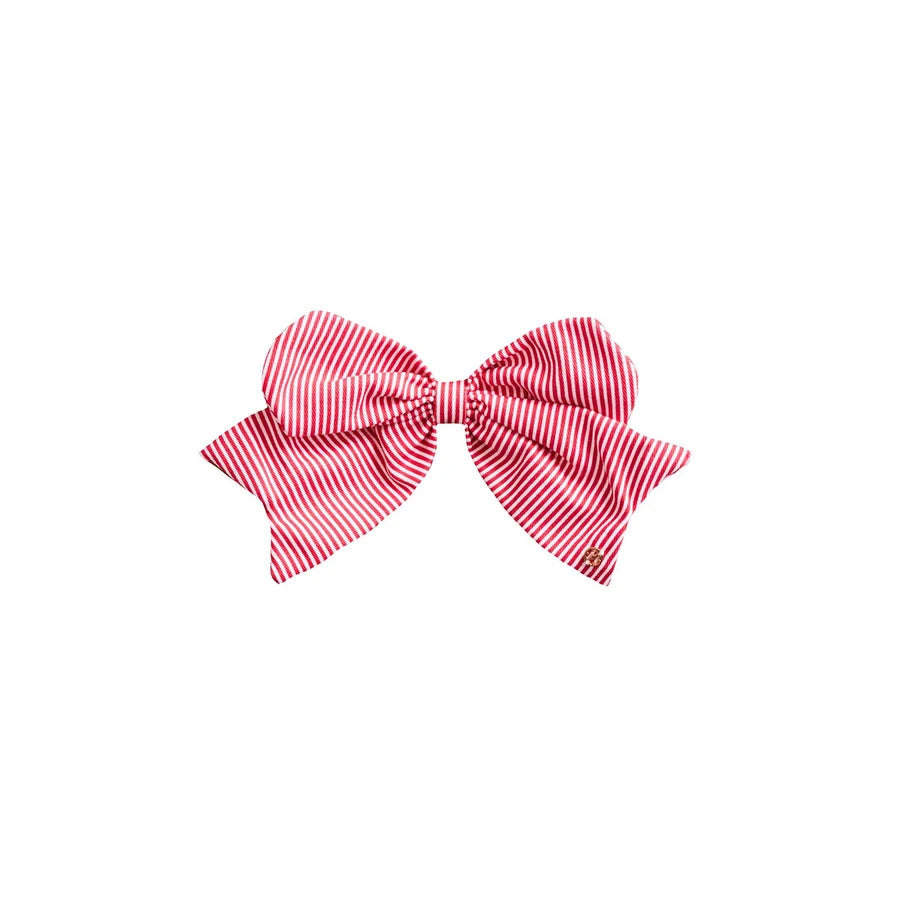 Mary Square | Magnetic Bow in Red Stripe