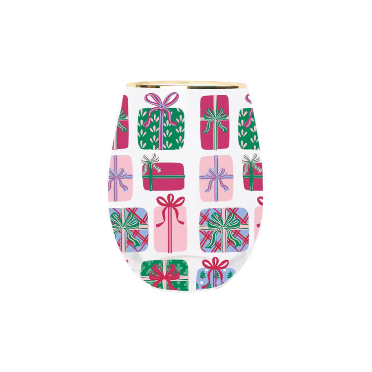 Mary Square | Wine Glass - Wrapped in Cheer