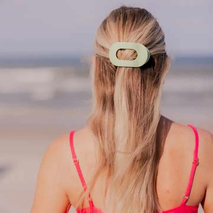 Teleties | Aloe, There! Small Flat Round Hair Clip