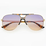 Freyrs | Logan Acetate Aviator Unisex Sunglasses - Sunrise