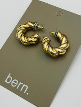 Two Forty Two | GOLDEN | Chunky Twist Hoop - Gold