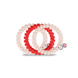Teleties | Baseball - Large Spiral Hair Ties