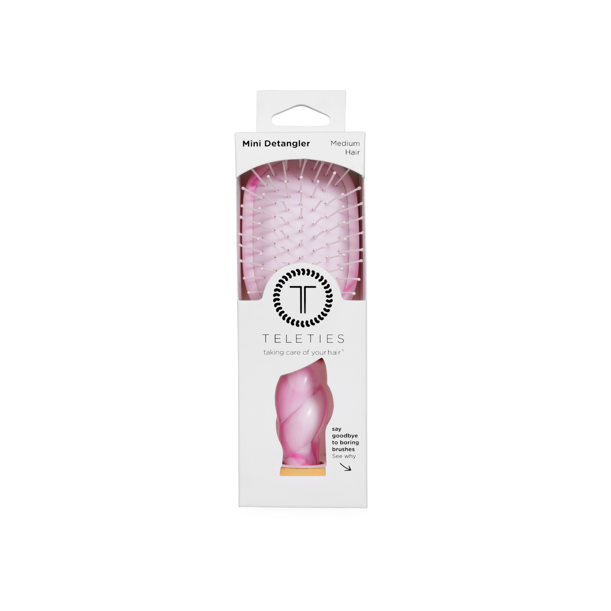 Teleties | Mini Detangler Brush | Medium | Pinch Me!