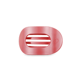 Teleties | Calming Coral Small Flat Round Hair Clip