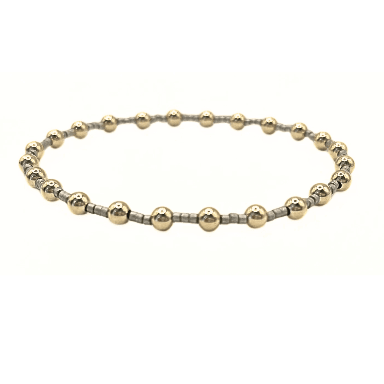 Coastal Pewter Newport Gold-Filled Waterproof Bracelet: 7"