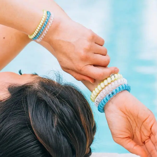 Teleties | Ocean Villa - Large Spiral Hair Ties