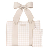 Case-Mate | Latte Gingham Bow Jelly Tote Bag