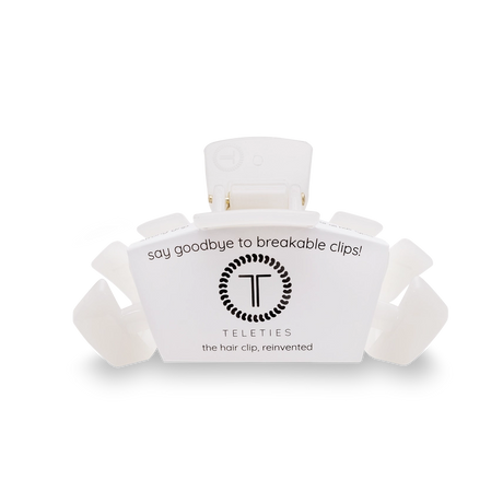 Teleties | Classic Coconut White Medium Hair Clip