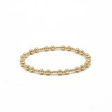 The Charleston 2x4 14k Gold-Filled Beaded Bracelet: 7"