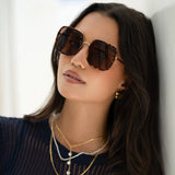 Freyrs | Cosmo Womens Square Sunglasses - Dark Tortoise