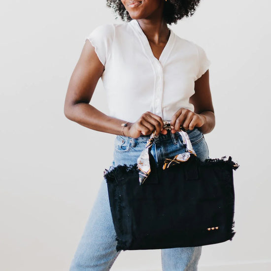 The Chloe Canvas Fringe Tote