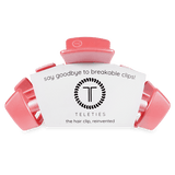 Teleties | Classic Calming Coral Large Hair Clip
