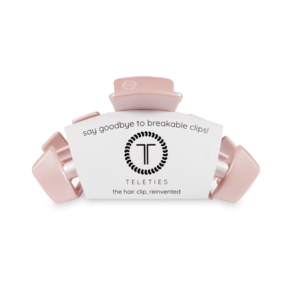 Teleties | Classic Pearly Pink Medium Hair Clip