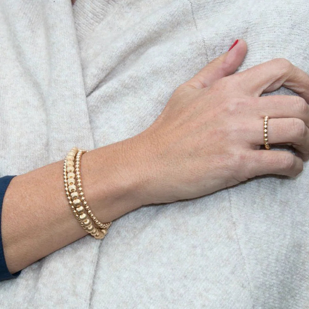 Enewton | Classic Gold 2.5mm Beaded Disc Ring