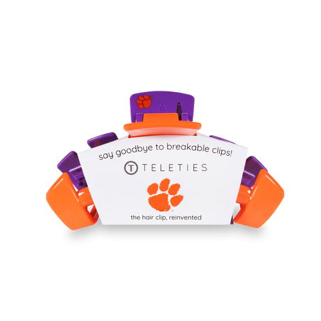 Teleties | Clemson University Medium Hair Clip