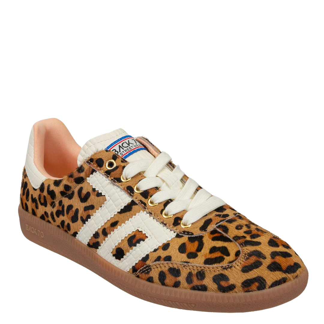 Back70 | Cloud in Leopard Camel White Sneakers