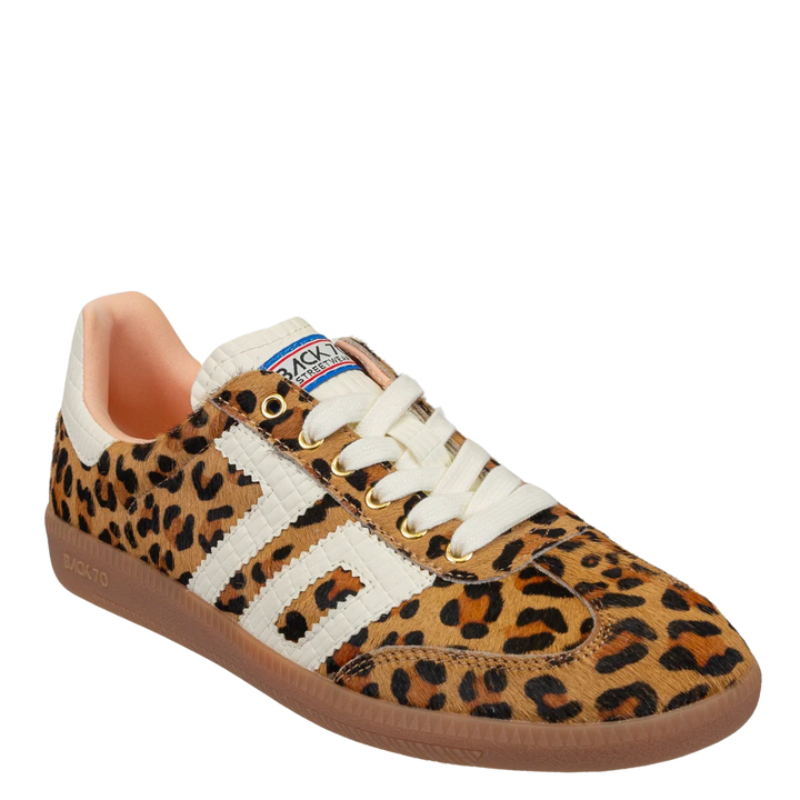 Back70 | Cloud in Leopard Camel White Sneakers