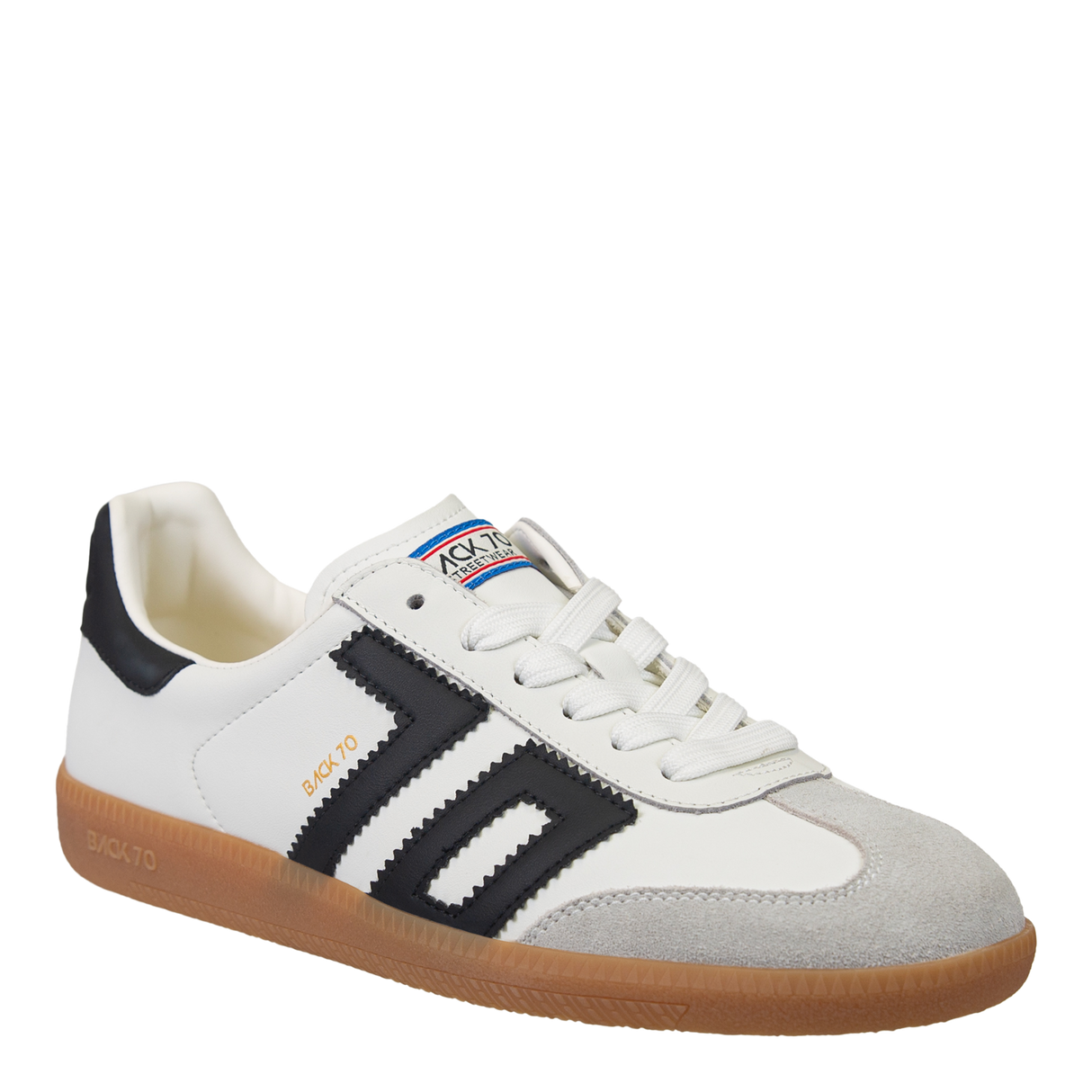 Back 70 | Cloud Sneakers in White Black